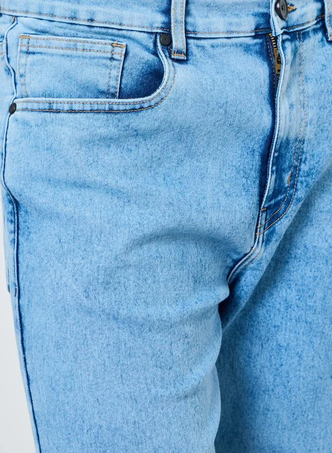 ستايلي جينز باهت بقصة مريحة